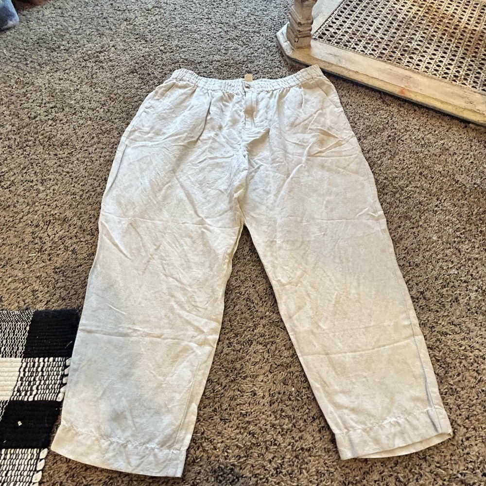Madewell | Linen Blend Track Trousers in Natural L ♥️ #74